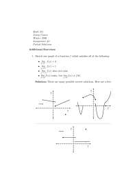 Solved Problems on Graph of Functions - Assignment 1 | MATH 251 - Docsity