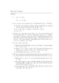 Resolution of Homework 1-5 on Methods of Theoretical Physics | PHY 810