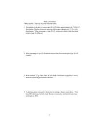 Homework 2 - Introduction to Probability and Statistics | MATH 243