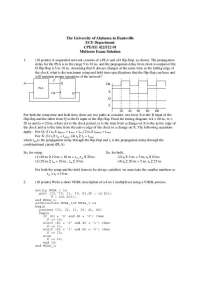 Midterm Exam Solutions for CPE/EE 422/522 at UAH - ECE Department