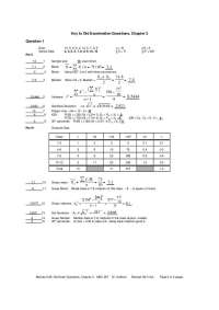Questions with Solution - Business Statistics I | MSC 287