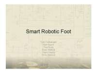 Smart Robotic Foot: Design, Components, and Programming - Prof. Erik Goodman