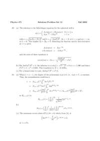 Resolution of Problem Set 12 - Quantum Physics I | PHY 471