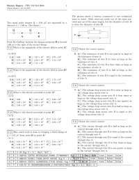 Introductory Physics II - Final Exam with Answers | PHY 232 - Docsity