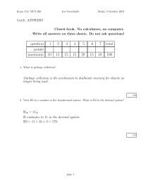 7 Questions - Introduction to Computer Science - Examination 1 | MCS ...