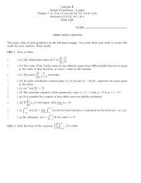 Sample Final Exam - Calculus II | MATH 1220 - Docsity