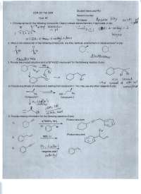 Quiz 2 Answer Key | Organic Chemistry I | CEM 251 - Docsity