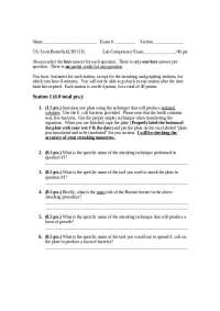 Lab Exam: Streaking Technique and Graph Analysis in Microbiology and Biochemistry