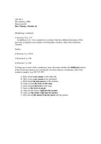 Homework 6 Problems - Introduction to Linguistics | LIN 401
