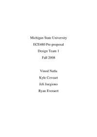 MSU Design Team I - Senior Design | ECE 480