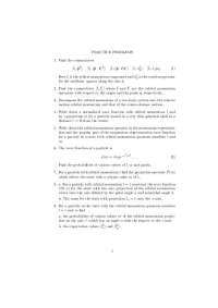 Practice Problems in Quantum Mechanics: Orbital Momentum and Harmonic Oscillator
