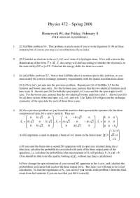 Physics 472 Homework 4 - Spring 2008 - Prof. Norman Birge