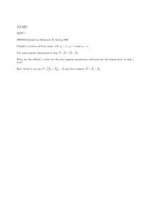 Angular Momentum on Quantum Mechanics - Quiz 1 | PHY 852