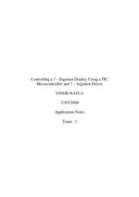 Segment Display Using a PIC, and Segment Driver | ECE 480