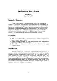 Designing Gear Systems: A Comprehensive Guide - Prof. Erik Goodman