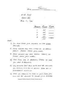 Circuits and Systems II - Old Exam 3 with Solutions | ECE 202