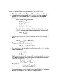 Thermal and Statistical Physics - Notes | PHY 410
