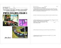 University Physics I - Examination 1 | PHYS 2050 | Exams Physics - Docsity