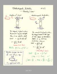 Electromagnetic Induction - Handwritten Notes | PHY 482 - Docsity
