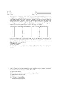 Quiz 9 Solutions for Introduction to Probability and Statistics | MATH 243