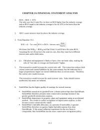 19 Solved Problems on Financial Statement Analysis - Homework | FIR ...