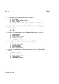 5 Multiple Choice Questions with Key of Orthodontics - Quiz 9 | ORTD 323