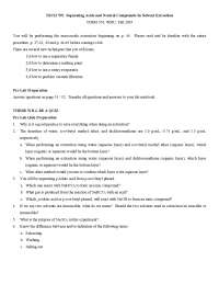 Lab Report - Separating Acids and Neutral Compounds by Solvent ...