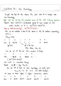 Handwritten Notes on Homology - Topics in Algebraic Topology | MATH 8850