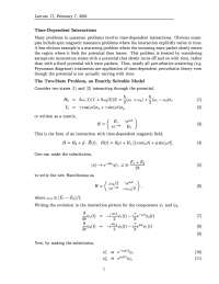 Time-Dependent Interactions - Quantum Mechanics I - Notes | PHY 851 ...