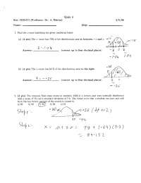 Solutions to Quiz 4 - Introduction to Statistics | STAT 1222 - Docsity