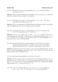 Solutions to Homework #7 - Introduction to Abstract Algebra I | MATH 444