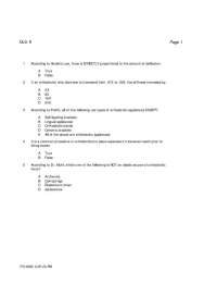 5 MCQs with Answers for Orthodontics - Fall 2006 | ORTD 323