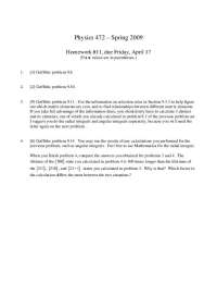 Physics 472 Homework 11 - Spring 2009