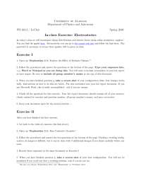 Electrostatics - General Physics II - Laboratory | PH 102 - Docsity