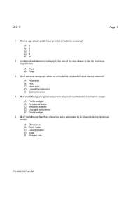 Quiz 3 with Answer Key - Orthodontics - Fall 2006 | ORTD 323