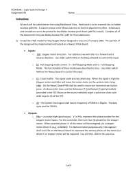 Assignment III for Logic System Design II | ECGR 3181 - Docsity