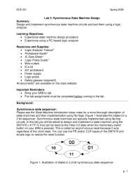 Laboratory #5: Synchronous State Machine Design | ECE 331 - Docsity