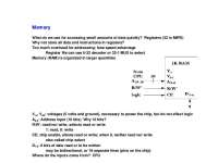 Lecture Notes on Memory - Computer Organization | CMSC 311