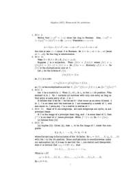 Algebra Homework Solutions: Commutative Rings, Ideals, and Modules