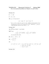 Solutions for Homework 1 - Advanced Applied Mathematics II | MATH 6172 ...