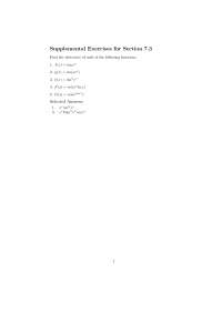 Supplemental Exercises for Calculus II with Selected Answers | MTH 133 ...