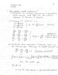 Why Study Vector Calculus - Calculus IV - Handout Notes | MATH 2242 ...
