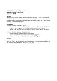 History and Theory of Planning - Quiz | UPP 500