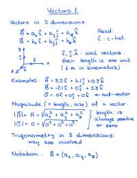 Notes on Vectors 1 and Vectors 2 | Introductory Physics I | PHY 231 ...