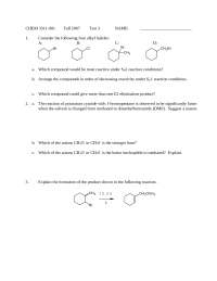 Exam 3 Study Questions - General Organic Chemistry I | CHEM 3311 - Docsity