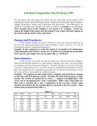 Final Lab Report - Physics Lab for Scientists I | PHY 191 - Docsity
