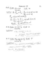Homework 4 with Solutions - Statics | ME 2560 - Docsity