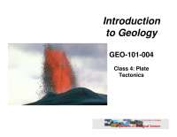Plate Tectonics - The Dynamic Earth - Lecture Slides | GEO 101 - Docsity
