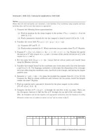 Calculus for Applications - Midterm Exam 1 - Fall 2008 | MAT 3243