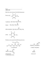 Chemical Structure Identification: Benzoic Acid, 2-Pentanone, Butanal, Ethyl Propionoate, 
